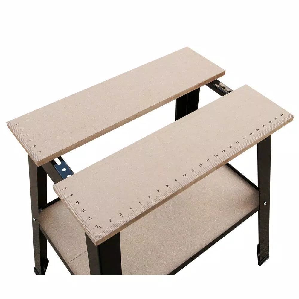 POWERTEC UT1002 Universal Heavy-Duty Tool Stand with Expandable MDF Split Top