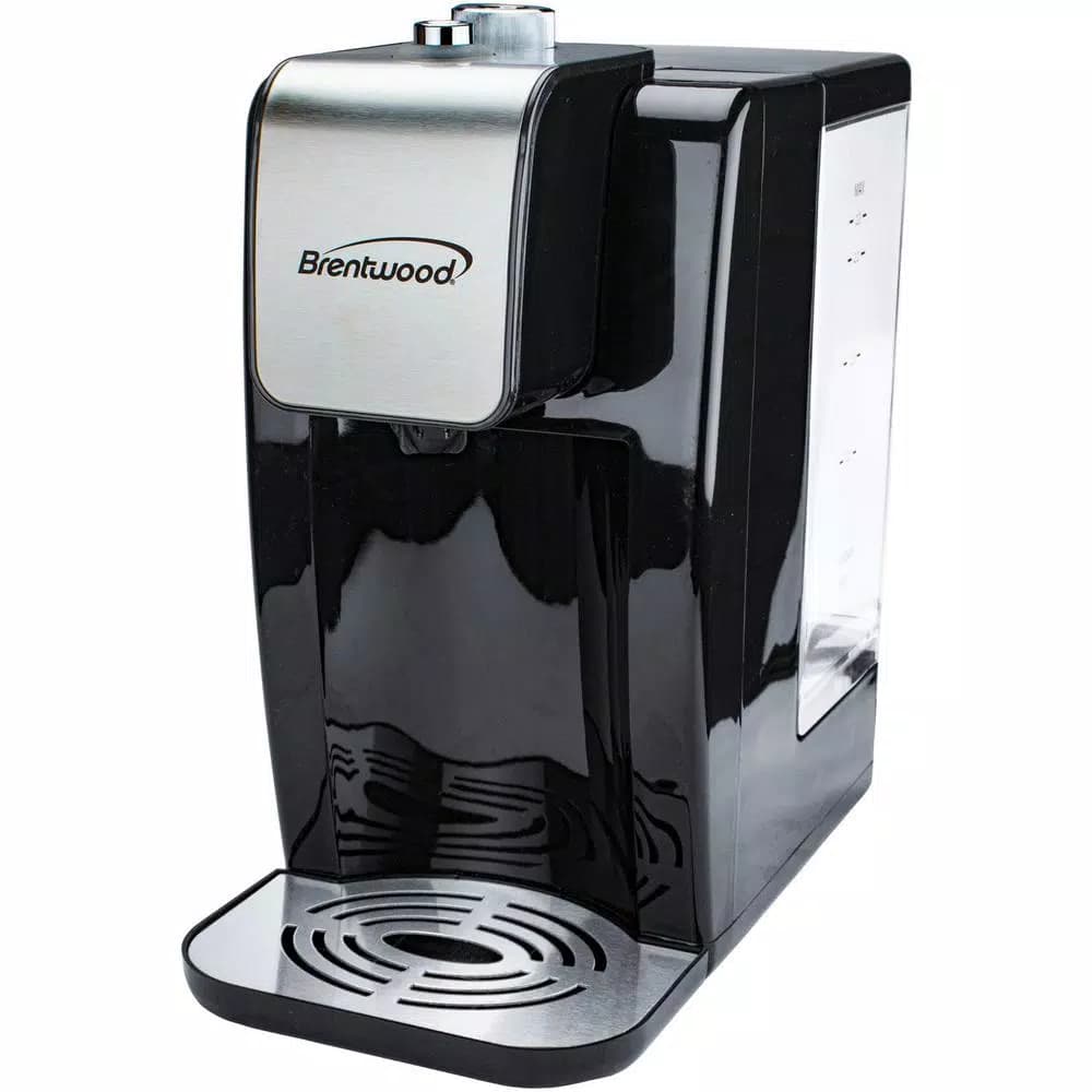 Brentwood Appliances KT-2200 Single-Touch Instant Hot Water Dispenser, 9.2-Cup, Black/Stainless Steel