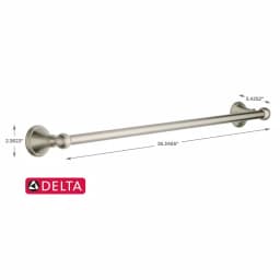 Delta Crestfield 24 in. Single Towel Bar in Brushed Nickel thumbnail 7
