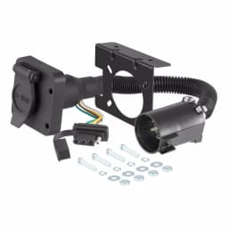 CURT Dual-Output 6-Way Round and 4-Way Flat Trailer Wiring Adapter for USCAR Connectors thumbnail 4