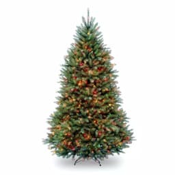 National Tree Company 7.5 ft. Dunhill Fir Pre-Lit Artificial Christmas Tree with 750 Multi-Color Lights thumbnail 1