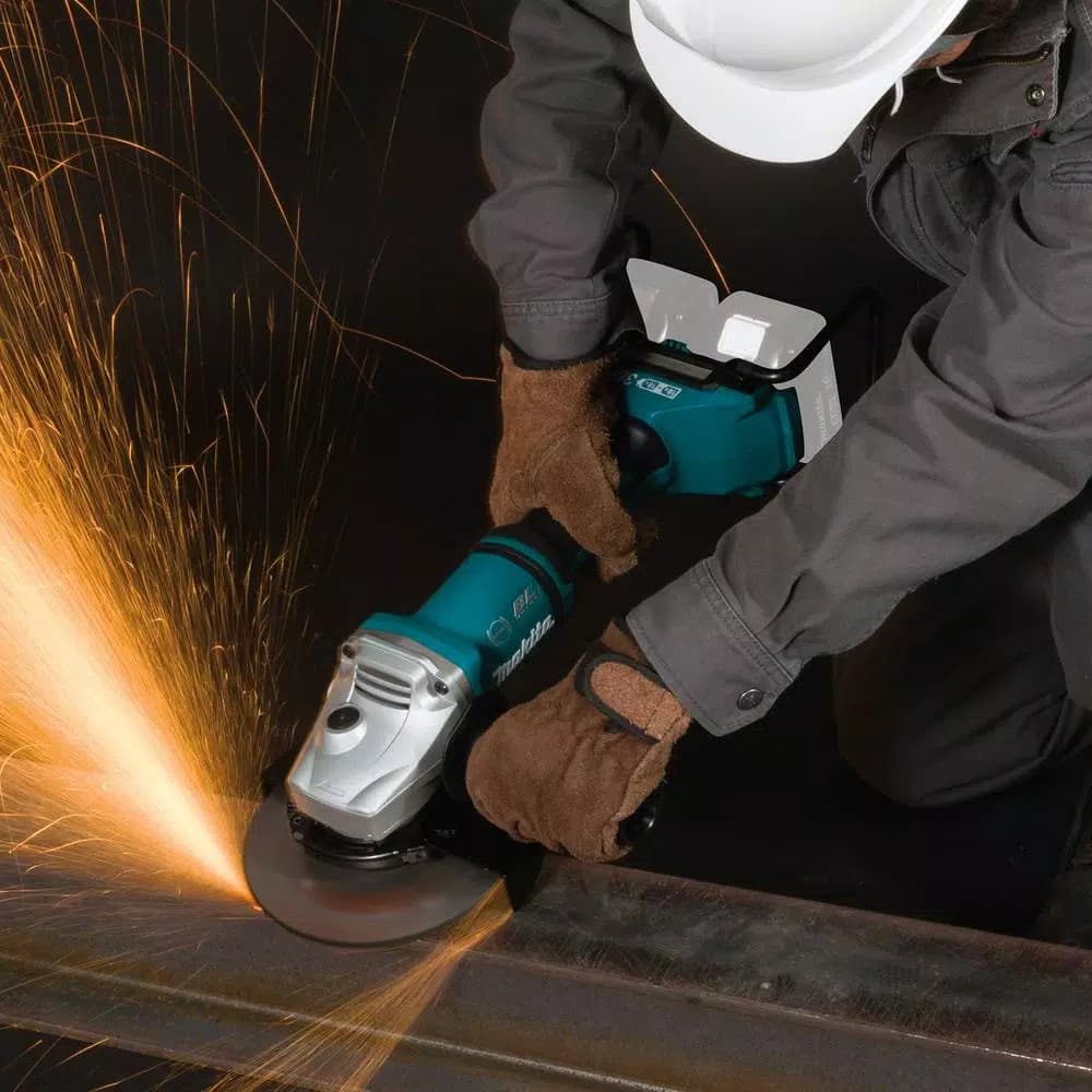 Makita 18V X2 LXT Brushless 7 in. Paddle Switch Angle Grinder with Electric Brake, Tool Only