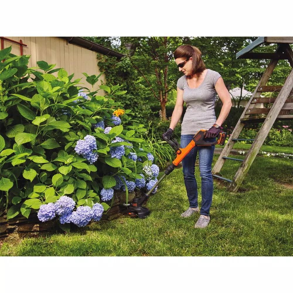 BLACK+DECKER 20V MAX Cordless String Trimmer and Edger Combo with (2) 1.5 Ah Batteries and Charger