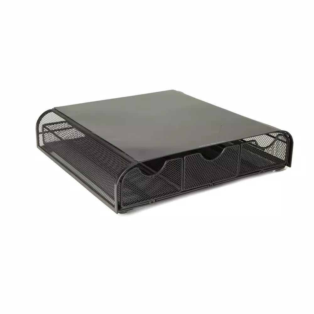 Mind Reader 36-Capacity Black Metal Mesh Coffee Pod Storage Drawer Organizer