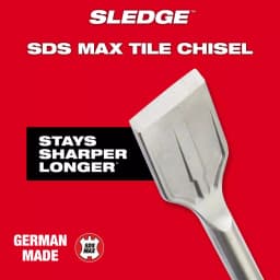 Milwaukee SDS-Max SLEDGE 2 in. x 15 in. Steel Tile Chisel Bit thumbnail 4