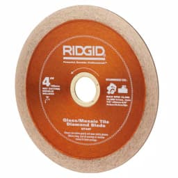 RIDGID 4 in. Glass Tile Diamond Saw Blade with 7/8 in., 5/8 in., and 20mm Adapters thumbnail 1