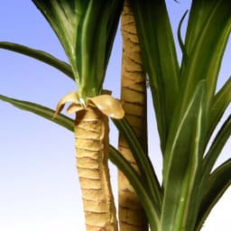 Unbranded 14 in. Artificial Green Yucca Plant in Distressed Cement Style Pot thumbnail 3