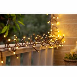 Unbranded 6 ft. LED Warm White Garland Lights, 180 Mini LED Bulbs, Indoor/Outdoor thumbnail 2