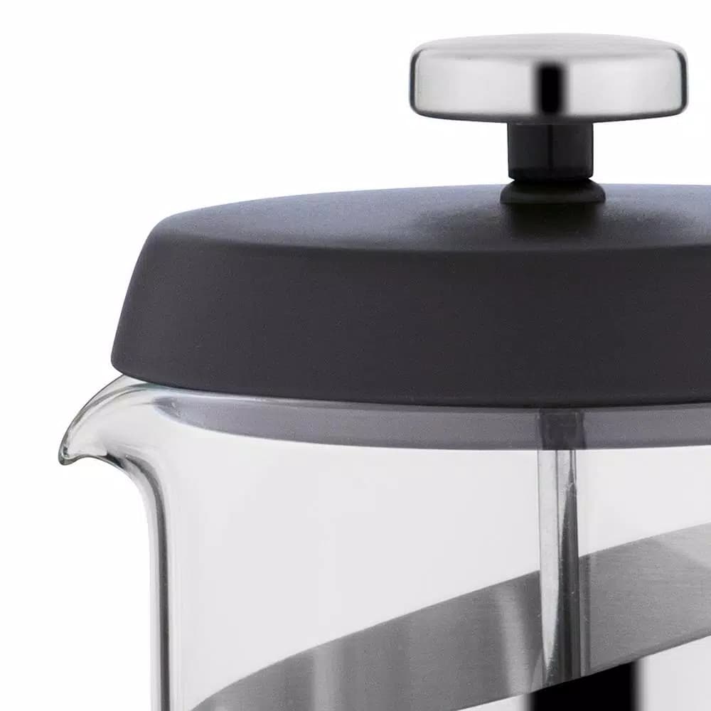 BergHOFF Essentials 3.4 Cup Stainless Steel and Glass French Press Coffee and Tea Maker