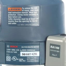 Bosch 12 Amp 2-1/4 in. Variable Speed Plunge and Fixed Base Router Kit with Hard Case thumbnail 5