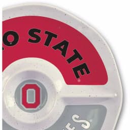 Magnolia Lane Ohio State NCAA Officially Licensed 15 in. Melamine Chip and Dip Serving Tray thumbnail 2