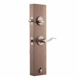 Copper Creek Heritage Antique Nickel Handleset with Waverlie Lever Trim thumbnail 4
