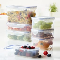 Lock & Lock Easy Essentials 14-Piece Rectangular Food Storage Container Set, BPA-Free thumbnail 8