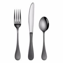 Artaste Rain 36-Piece 18/10 Stainless Steel Flatware Set, Black Titanium Finish, Service for 12 thumbnail 1