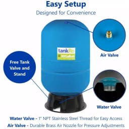 Express Water 30 Gallon Reverse Osmosis Storage Pressure Tank - 18 Gallon Capacity RO Water Filtration Expansion Tank thumbnail 5