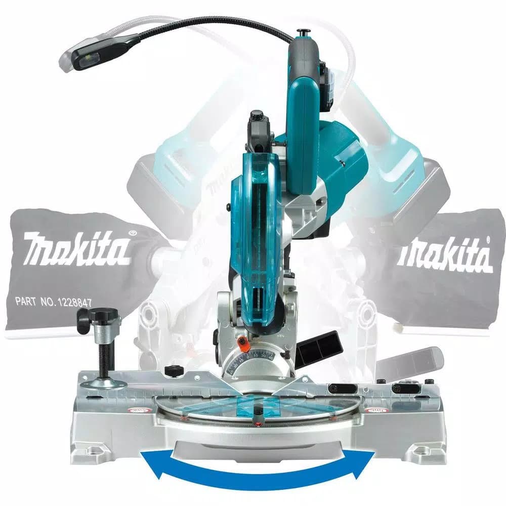 Makita 18V LXT Brushless 6-1/2 in. Compact Dual-Bevel Compound Miter Saw with Laser (Tool Only)