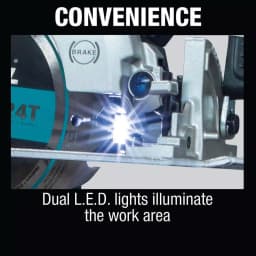 Makita 18V LXT Sub-Compact Brushless 6-1/2 in. Cordless Circular Saw (Tool Only) thumbnail 8