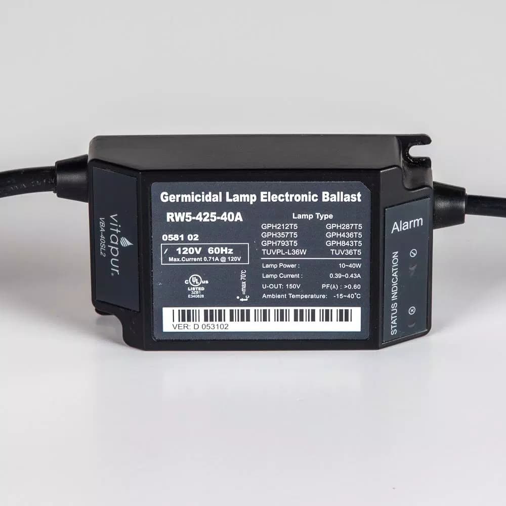 Vitapur VB-40SL2 Replacement Ballast for VPS1140-1 UV Lamp Systems