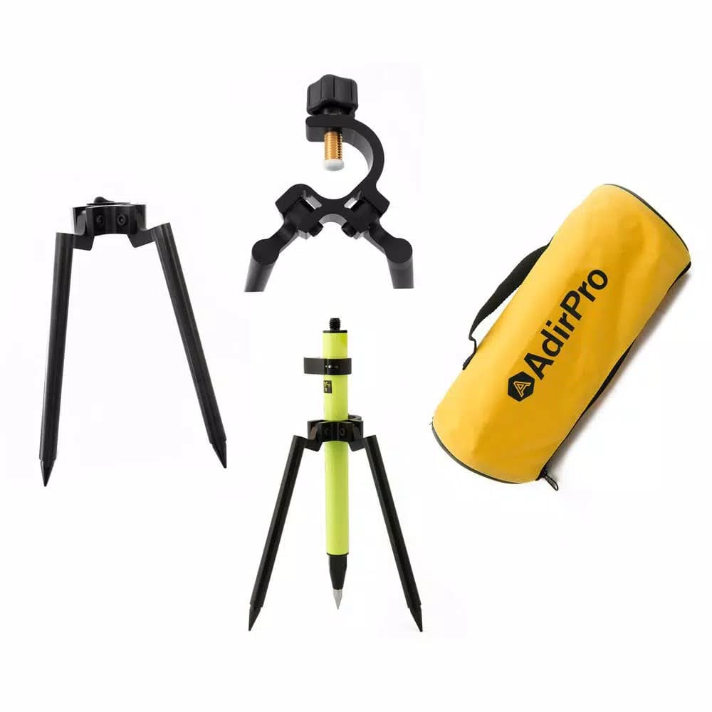 AdirPro 12 in. Mini Prism Bipod with 10 in. Aluminum Legs