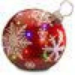National Tree Company 18 in. Pre-Lit Red Ball Ornament Sculpture with Multicolor LED Lights thumbnail 2