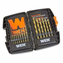 WEN 15-Piece Titanium-Coated Twist Drill Bit Set with Hex Shank thumbnail 1