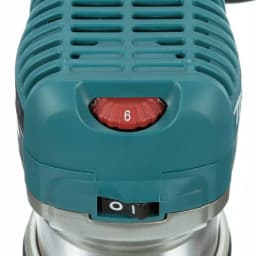 Makita 1-1/4 HP 6.5 Amp Corded Compact Router with Variable Speed and Quick-Release Fixed Base thumbnail 8