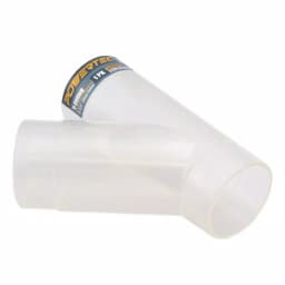 POWERTEC 2-1/2 in. Clear ABS Plastic Y-Fitting for Dust Collection Systems thumbnail 2