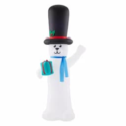 Home Accents Holiday 9 ft Giant LED Polar Bear Airblown Inflatable Christmas Decoration thumbnail 1