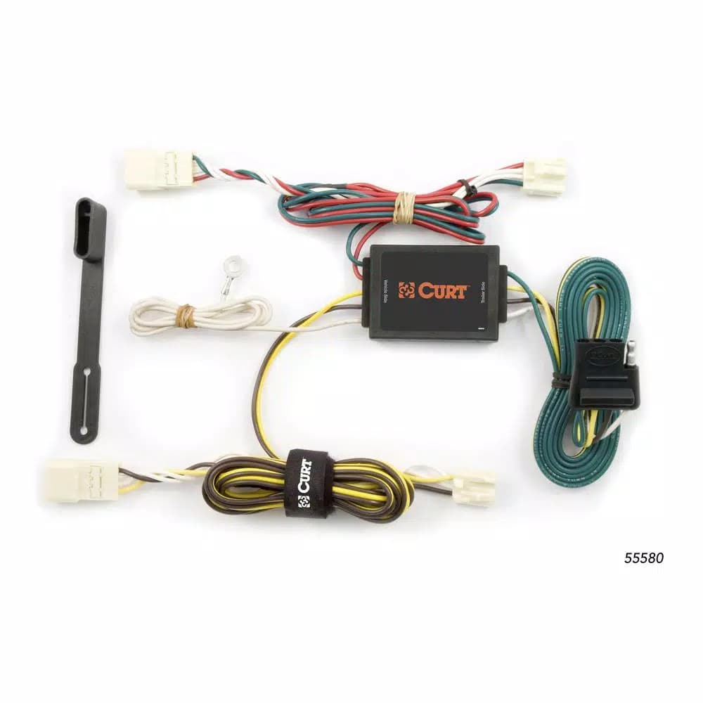 CURT Custom Vehicle-Trailer Wiring Harness for Toyota Sienna, 4-Way Flat Output T-Connector