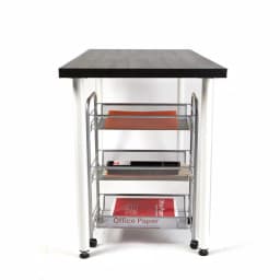 Mind Reader 3-Tier Rolling Silver Metal Mesh Storage Cart with 360° Casters thumbnail 5