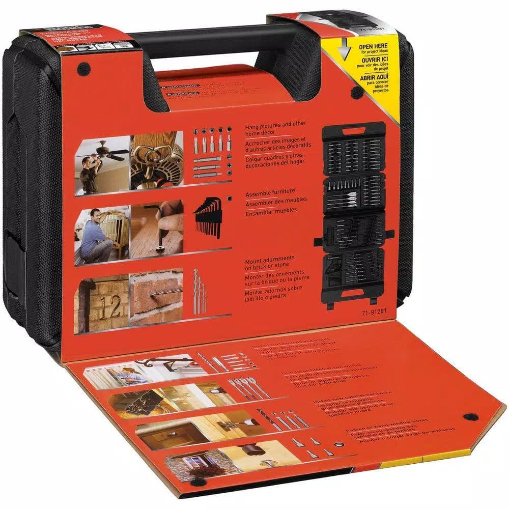 BLACK+DECKER 129-Piece Drilling and Driving Complete Home Essentials Set