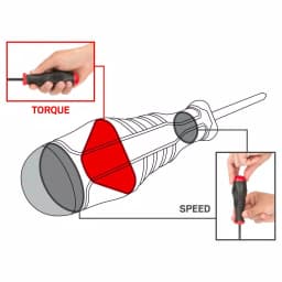 TEKTON 4-Piece Screwdriver Set with Three-Sided Ergonomic Handles thumbnail 6