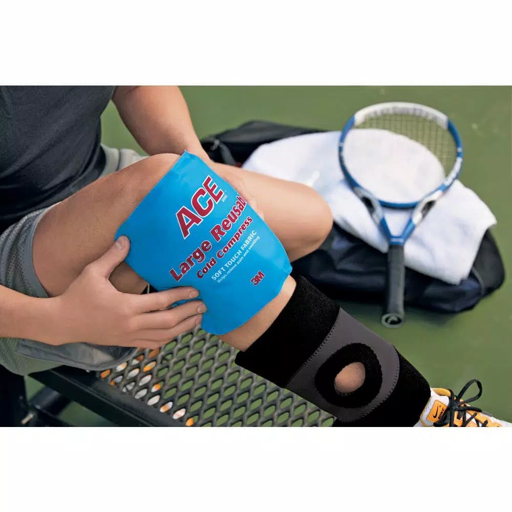 3M ACE Soft Touch Reusable Cold Compress, Large, Blue
