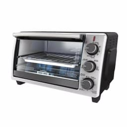 BLACK+DECKER 6-Slice Convection Toaster Oven with Bake, Broil, and Toast Functions - Black thumbnail 1