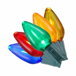 Home Accents Holiday 50 Light Super Bright C9 LED Multi-Color Smooth Constant On Light String (Set of 2) thumbnail 1