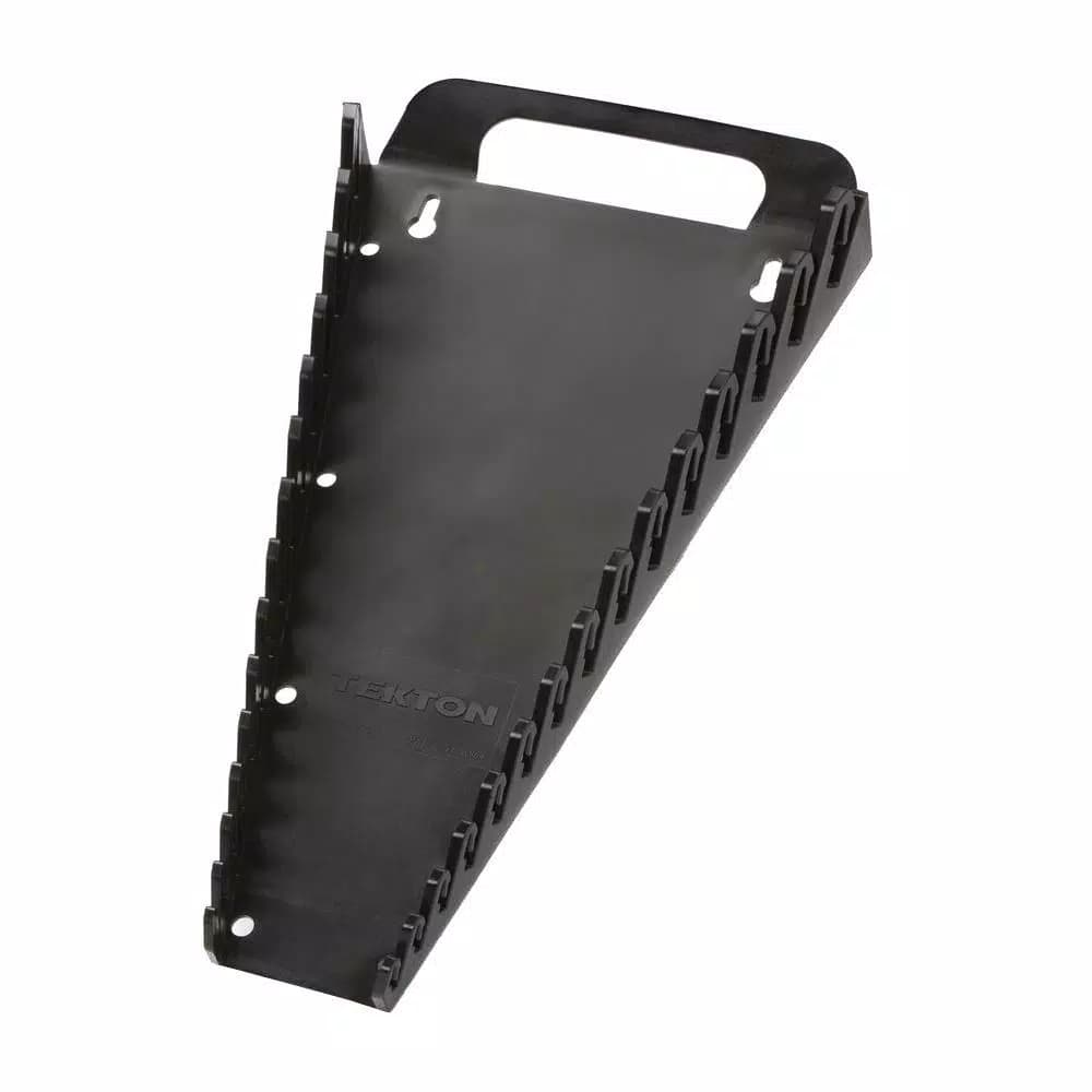 TEKTON 7.5 in. 15-Tool Store-and-Go Wrench Rack Keeper, Black