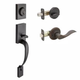 Copper Creek Colonial Handleset with Waverlie Lever Trim, Tuscan Bronze thumbnail 1
