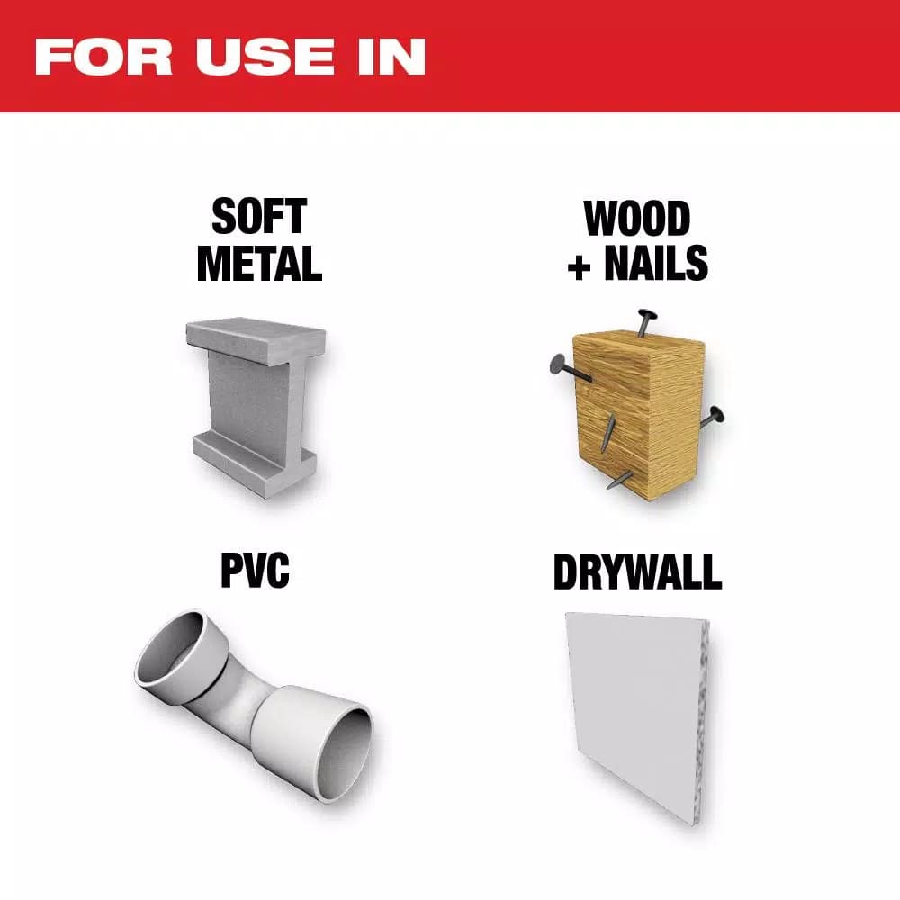 Milwaukee 1-3/4 in. Titanium Bi-Metal Universal Fit Oscillating Multi-Tool Blades, 10-Pack