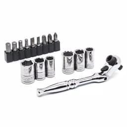 Husky 16-Piece 1/4 in. Drive Flex-Head Microdriver and Socket Set thumbnail 4
