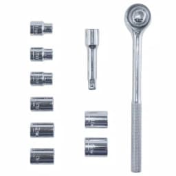 Best Value 1/2 in. Drive Metric Ratchet and Socket Set, 10-Piece thumbnail 1