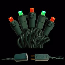 LUMABASE 70-Light Red and Green LED Mini String Lights, Weather Resistant, Indoor/Outdoor Use thumbnail 1