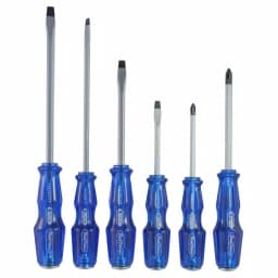 Best Value Go Thru 6-Piece Professional Striking Screwdriver Set, Phillips & Slotted, Blue thumbnail 1