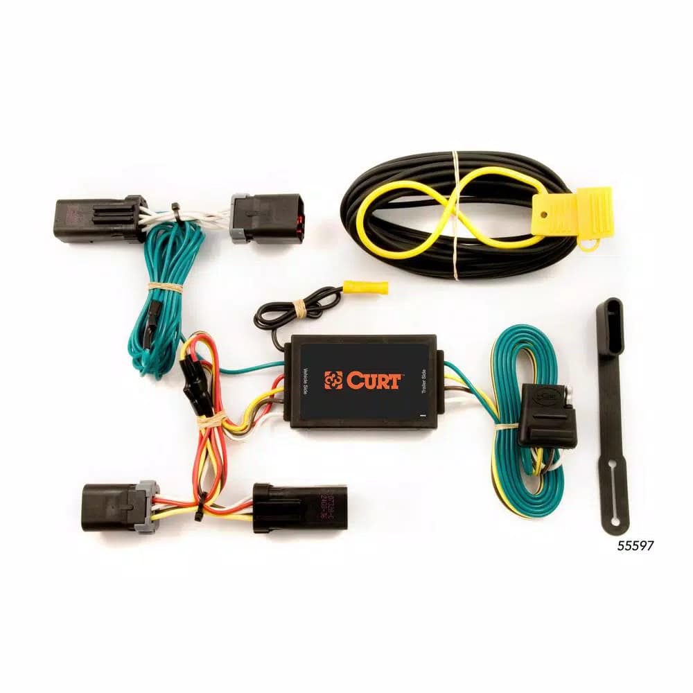 CURT Custom Vehicle-Trailer Wiring Harness with 4-Way Flat Output for Dodge Durango & Chrysler Aspen