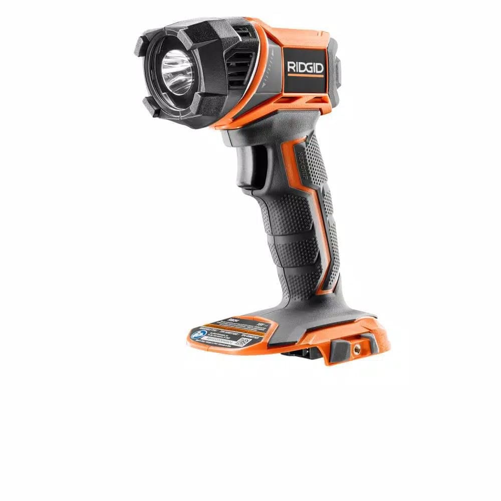 RIDGID 18V LED Torch Light, 340 Lumen Cordless Work Light (Tool-Only)
