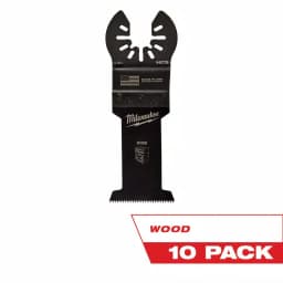 Milwaukee 1-3/8 in. High Carbon Steel Universal Fit Wood Oscillating Multi-Tool Blade, 10-Pack thumbnail 1
