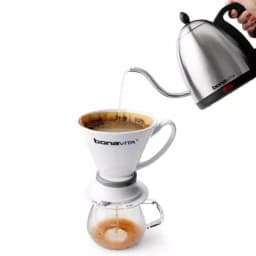 Bonavita 4.2-Cup Gooseneck Electric Kettle, 1000W Silver Stainless Steel thumbnail 3