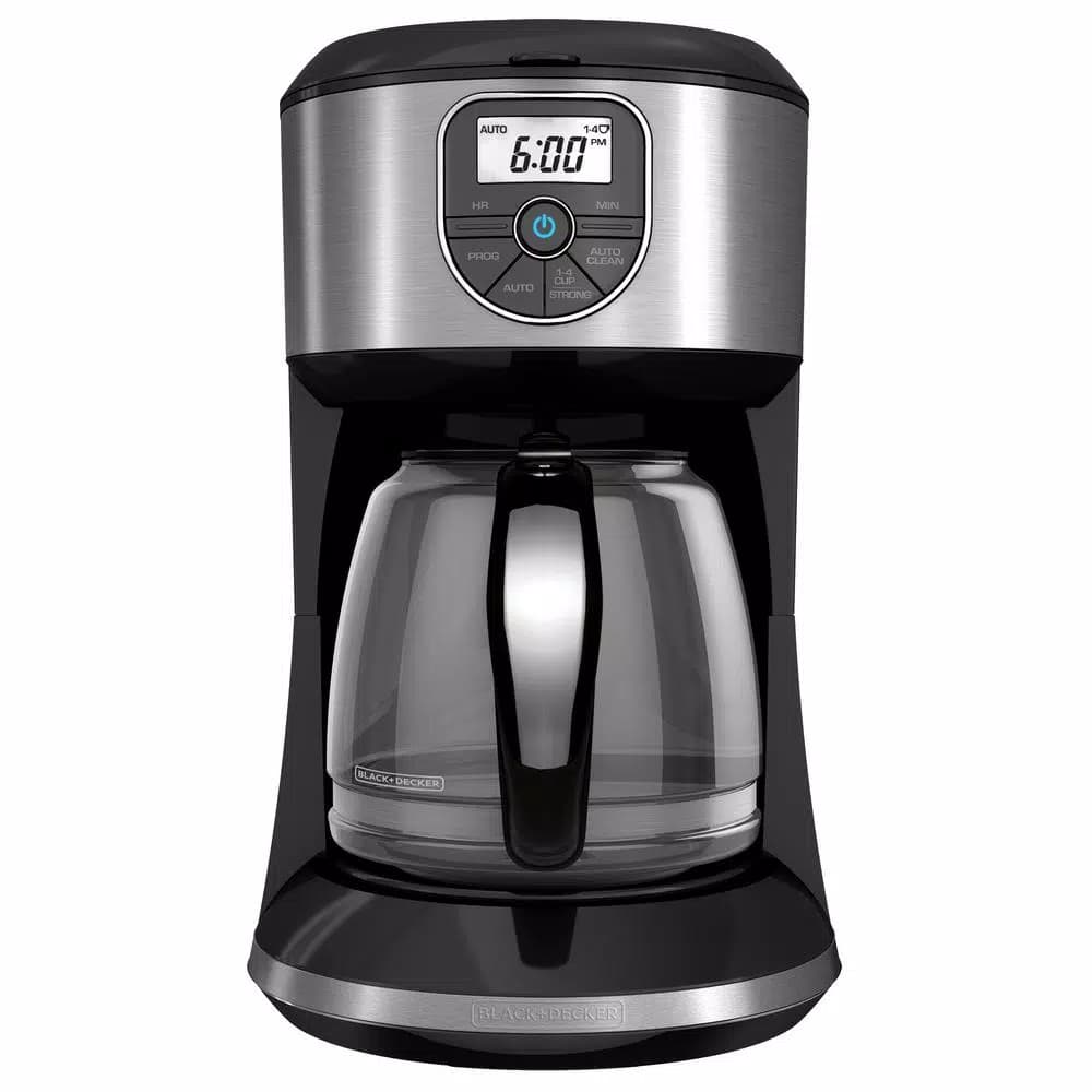 BLACK+DECKER 12-Cup Programmable Drip Coffeemaker, Stainless Steel
