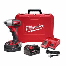 Milwaukee M18 18V Lithium-Ion 1/4 in. Hex 2-Speed Impact Driver Kit with (2) 3.0Ah Batteries, Charger, and Case thumbnail 1