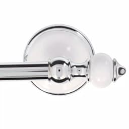 Delta Alexandria 24 in. Towel Bar, Chrome and White, Rustic Farmhouse Style thumbnail 2