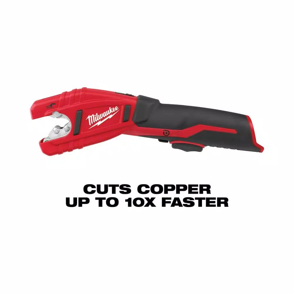 Milwaukee M12 12V Lithium-Ion Cordless Copper Tubing Cutter Kit with 1.5 Ah Battery and Charger